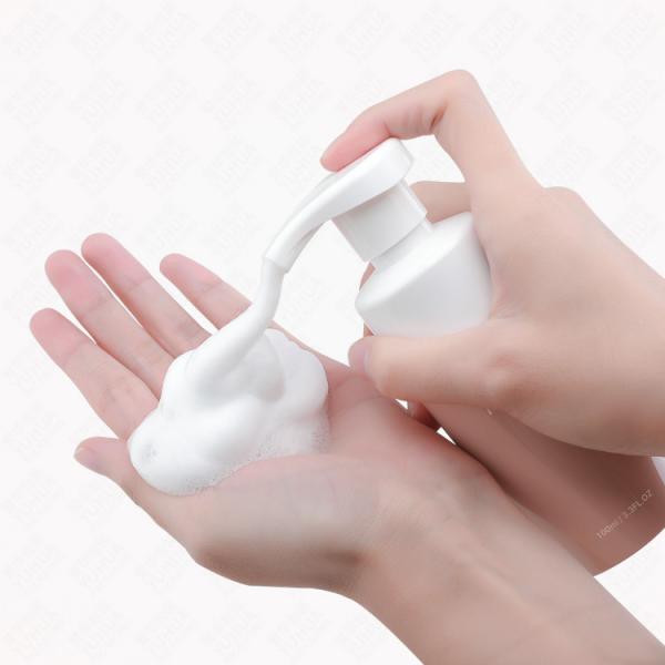 Quality Custom 100ml 120ml Plastic Foam Pump Bottle For Hand Wash Liquid Facial Cleanser for sale