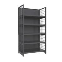 China Double Sided Gondola Steel Wire Mesh Rack Metal Display Shelves For Supermarket factory
