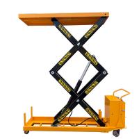 China Max Height 51.18in Electric Scissor Lift Tables 2 Ton 24V Battery factory