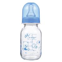 Quality 125ml 4oz Standard Neck Borosilicate Glass Baby Feeding Bottles for sale