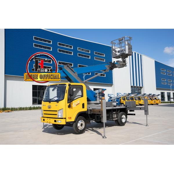 Quality 23m China Telescopic Articulated Aerial Work Platform Factory JIUHE Elevating Work Platform 23m Bucket Truck for sale