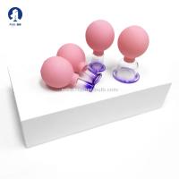 China 15/25mm 4pcs Anti-aging Beauty Tool vacuum cupping set cupping treatment increase blood circulation factory