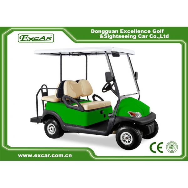 Quality Mini Electric Golf Car 48V Light Green 4 Passenger Electric Car/Trojan Battery for sale