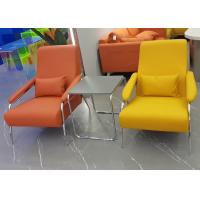 China Living Room Nordic Lounge Chair Orange Single Sleeper Sofa factory