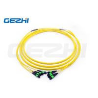 China 48F MPO(Female) - MPO(Female) 3.0mm LSZH Fiber Optic Patch Cable / Trunk Cable factory
