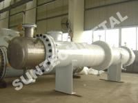 China Shell Tube Condenser for PTA , Chemical Process Equipment of Titanium Gr.2 Cooler factory