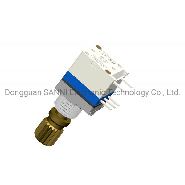 Quality 9mm Digital Incremental Encoder , Metal Shaft Rotary Encoder With Push Button for sale
