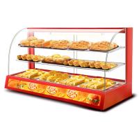 China Professional Electric Red Glass Food Warmer Display Showcase with Toughened Glass factory