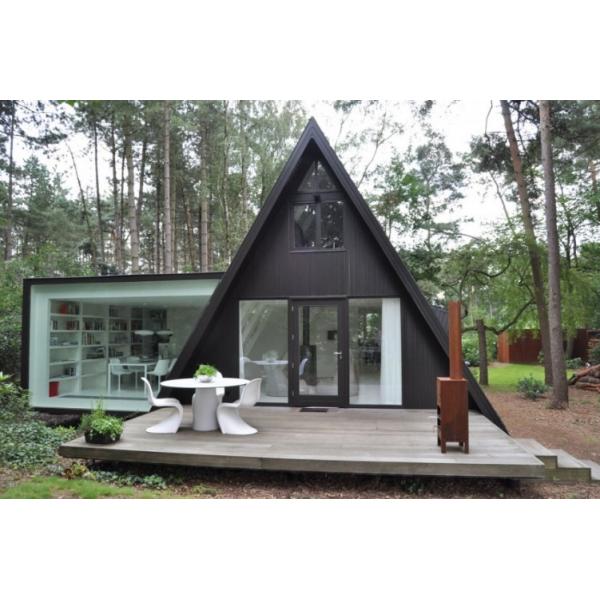 Quality Prefab House Kits , Modern Light Steel Frame Bungalow，Holiday resort triangle house, mobile house,wooden house for sale