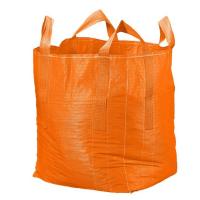 China Orange Flat Bottom Super Sack Bag Filling Spout Top / Full Open Top Available factory