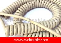 China Continuously Flexible Spring Cable UL AWM 20351, Rated 60C 300V, Cable Flame factory