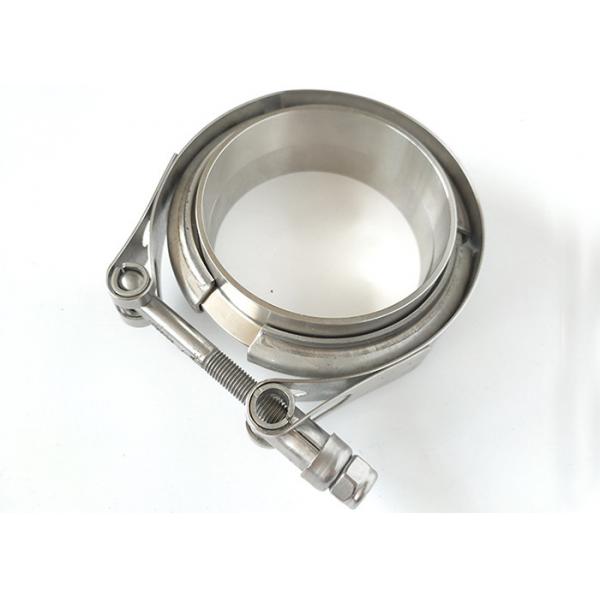 Quality Exhaust System V Bend Heavy Duty Tube Clamps Stainless Steel Spot Welded for sale