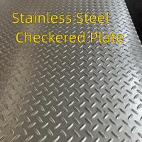 China SUS304 Patterned Textured Sheet Stainless Steel Checkered Plate Press Stamping Plate factory