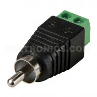 China RCA-MC RCA(Phono) Male Plug In to Screw Terminal Block Connector for AV Cable factory