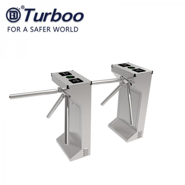 Quality Semi Automatic Tripod Access Control Turnstile Gate Waist Height RFID Anti Pantic for sale
