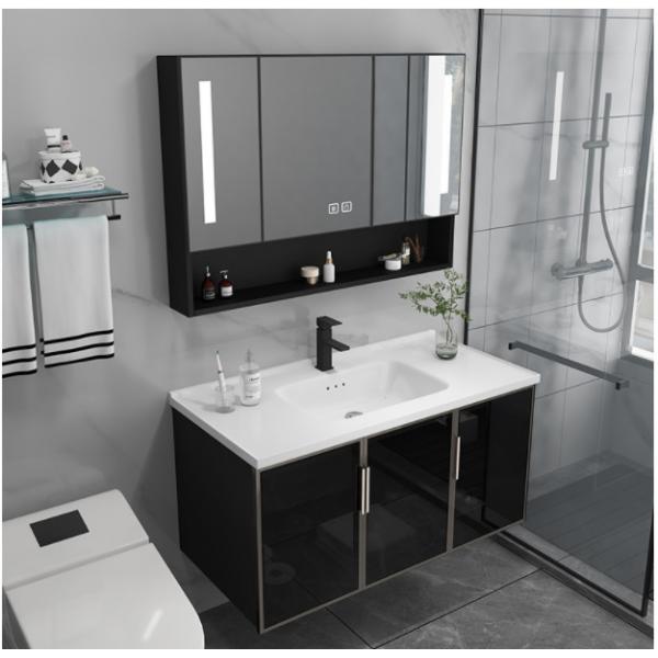 Quality Mirrored Hotel Sunscreen Smart Bathroom Cabinet Wall Mounted for sale