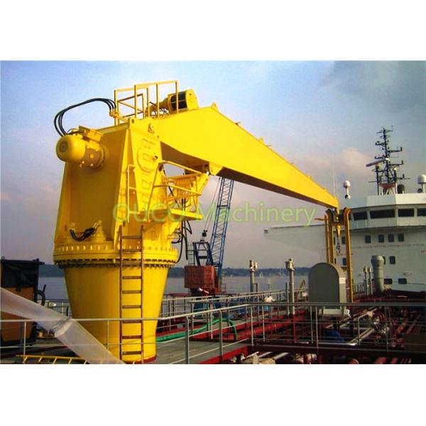 Quality Custom Design Stiff Boom Jib Crane , Marine Pedestal Floor Electric Hydraulic Crane for sale