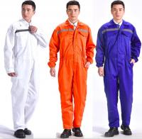 China Breathable Flame Retardant Insulated Coveralls Anti - Wrinkle With Reflective Tape factory