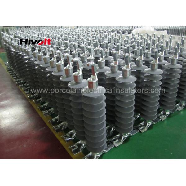 Quality 46KV Horizontal Composite Line Post Insulator With Clamp Top And Gain Base for sale