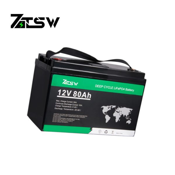 12V 80Ah MSDS Deep Cycle LiFePo4 Battery CV Rechargeable Scooter