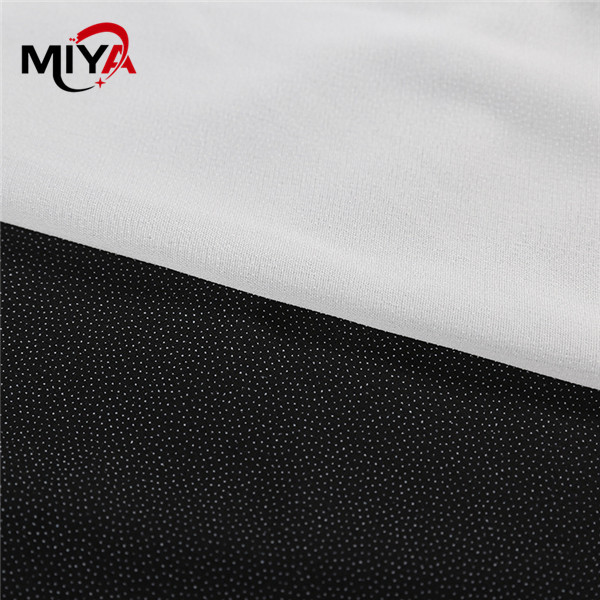 Quality PA Double Dot 50D Knitted Woven Fusible Interlining Plain Weave for sale