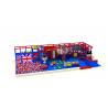 China Britain Style Red Indoor Playground Equipment With Ball Pool KP190606 factory
