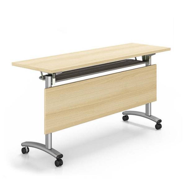 Quality Maple Color Foldable Training Desk Waterproof Computer Training Desk for sale