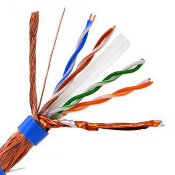 Quality Indoor Waterproof S/FTP Lan Cable CCA Cat6 Communication Network Gigabit for sale