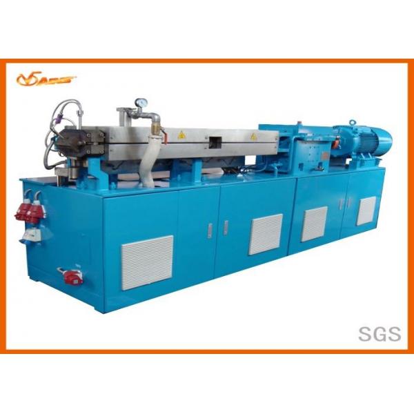 Quality Split Type Twin Screw Extrusion Machine , PP / PE Extruder Machine Bule Color for sale