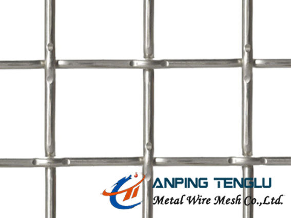 Stainless Steel Lock Crimped Wire Mesh, 4mm-100mm Hole, 0.8-4.8mm Wire
