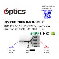 Quality 200G QSFPDD to 8x25G SFP28 Breakout DAC(Direct Attach Cable)  (Passive) 0.5M 200G QSFPDD DAC for sale