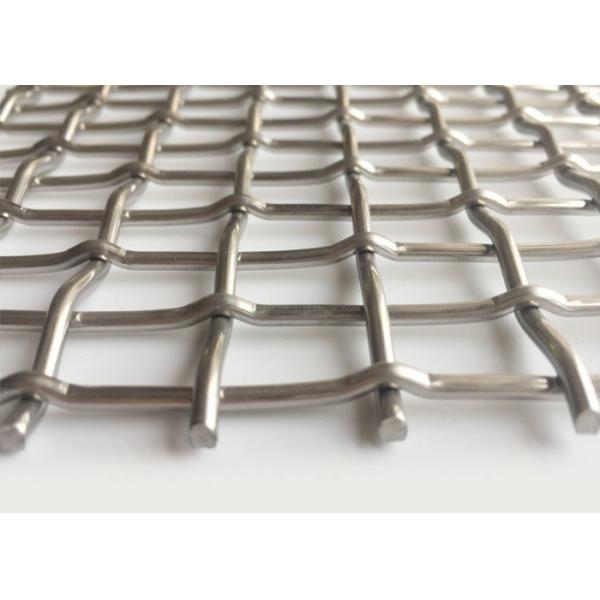 Quality SHUOLONG Weave Flat Top Lock Crimp Wire Mesh Door Panels Heat Resistance for sale