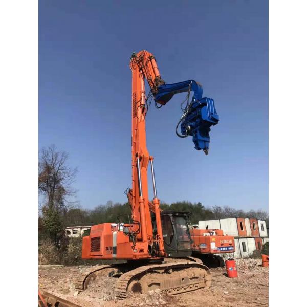 Quality High Efficiency Excavator Mounted Pile Driver Low Vibration Easy Maintenance for sale