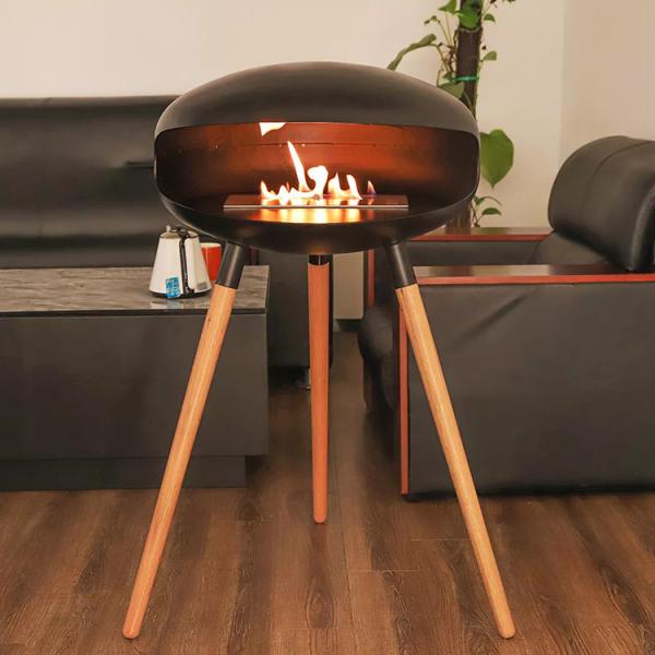 Quality Carbon Steel 27.5 Inch Ethanol Fire Pits  26.5kg Cocoon Ethanol for sale