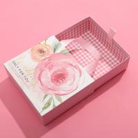 China Logo Printed Pink Custom Cardboard Jewelry Boxes Drawer Storage Design factory