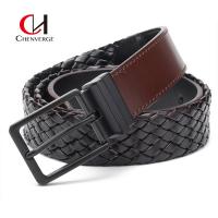 China Genuine Leather Braided Belt 110CM Length Environmentally Friendly factory