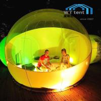 China Transparent Inflatable Bubble Tent For Outdoor Camping Site With Air Blower factory