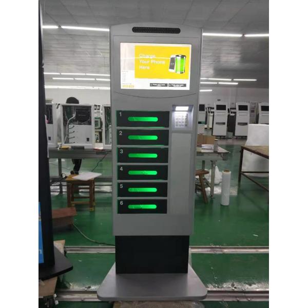Quality Restaurant Mall UV light Cell Phone Charging Station kiosk tower With Advertisin for sale