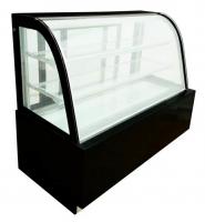 China Marble Base Single Curved Glass Cake Display Freezer Self - Contain Compressor System factory