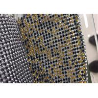 China Multi Color Glitter Sequin Mesh Fabric Glass Rhinestone Aluminium For Clothing factory