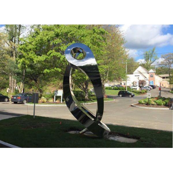 Quality Contemporary Outdoor Metal Statues / Lover Large Garden Sculptures Metal for sale