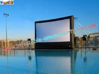 China Large Commercial Inflatable Movie Screen Rentals for outdoor &amp; indoor projection movie use factory