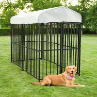 China Large Outdoor Dog Kennel Heavy Duty Metal Frame Fence Dog Cage Outside Pen Playpen Dog Run House with UV & Waterproof factory