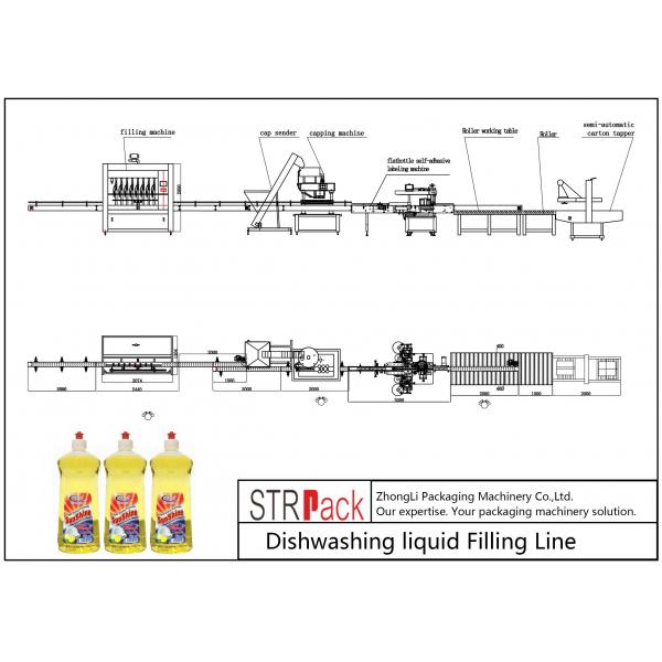Quality 50 - 1000ml Filling Volume Honey Bottle Filling Line With High Efficiency for sale