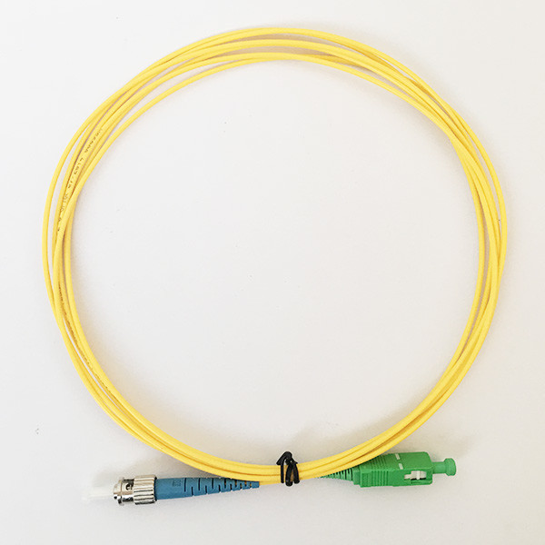 Quality Low Insertion Loss ST SC Single Mode Fiber Optic Patch Cord for sale