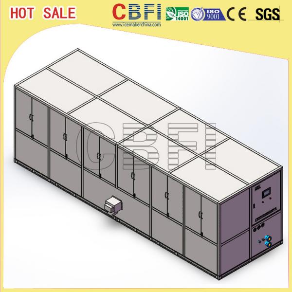 Quality Stainless Steel 304 Ice Cube Making Machine / R507 R404a Refrigerant Commercial Ice Maker for sale
