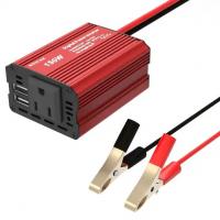 China Red Color 150W Car Power Inverter 12V Dc Car Inverter Dc To Ac Power Inverter For Car Battery 150W Pure Sine Wave factory
