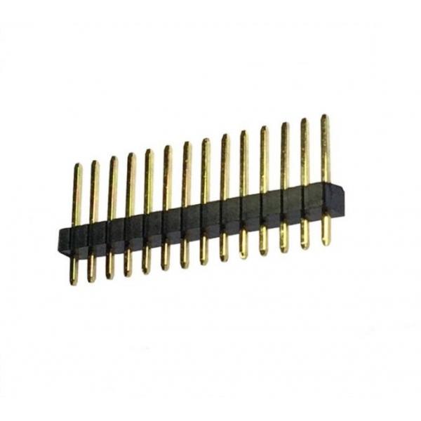 Quality 1.5A Pitch 1.0mm Pin Header Single Row Gold Plated PA6T Black Automotive for sale