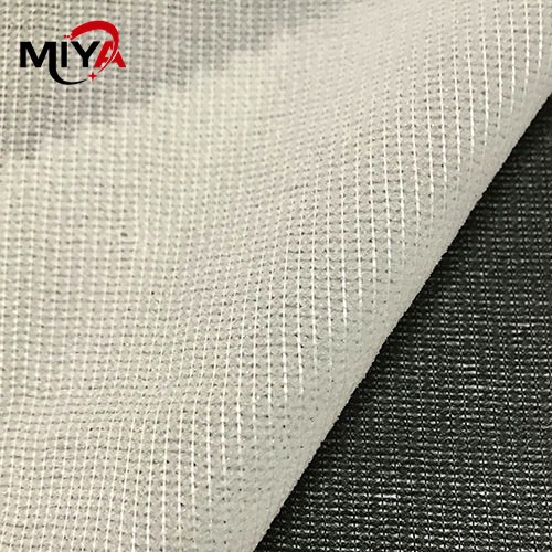 Quality Polyester Knitted Woven Fusing Interlining Shrink Resistant For Clothing for sale