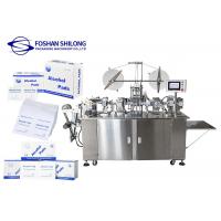 China Automatic Medical Alcohol Pad Making Machine Cotton For Disinfection factory